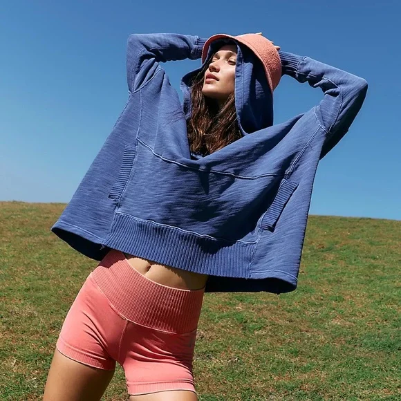 FREE PEOPLE Solid Honey Dove Pullover in African Violet S - Picture 1 of 6